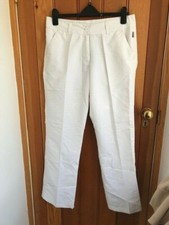five seasons white crease front teflon lightweight trousers uk 12 bnwt soto pant