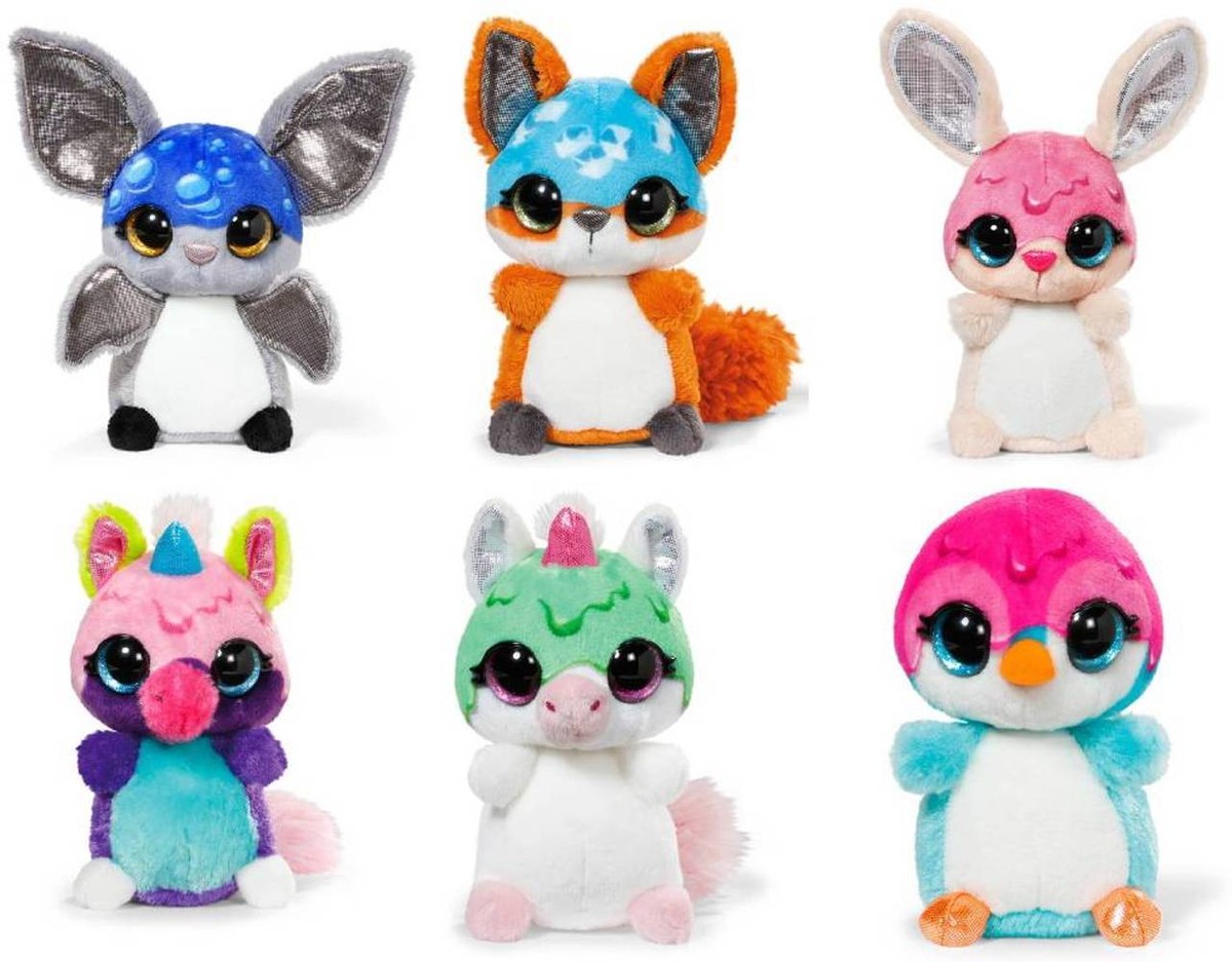 Nici Einhorn Guzz Plüschtier – 12 Cm, Mit Glitzerohren, NICIdoos Sirup Edition
