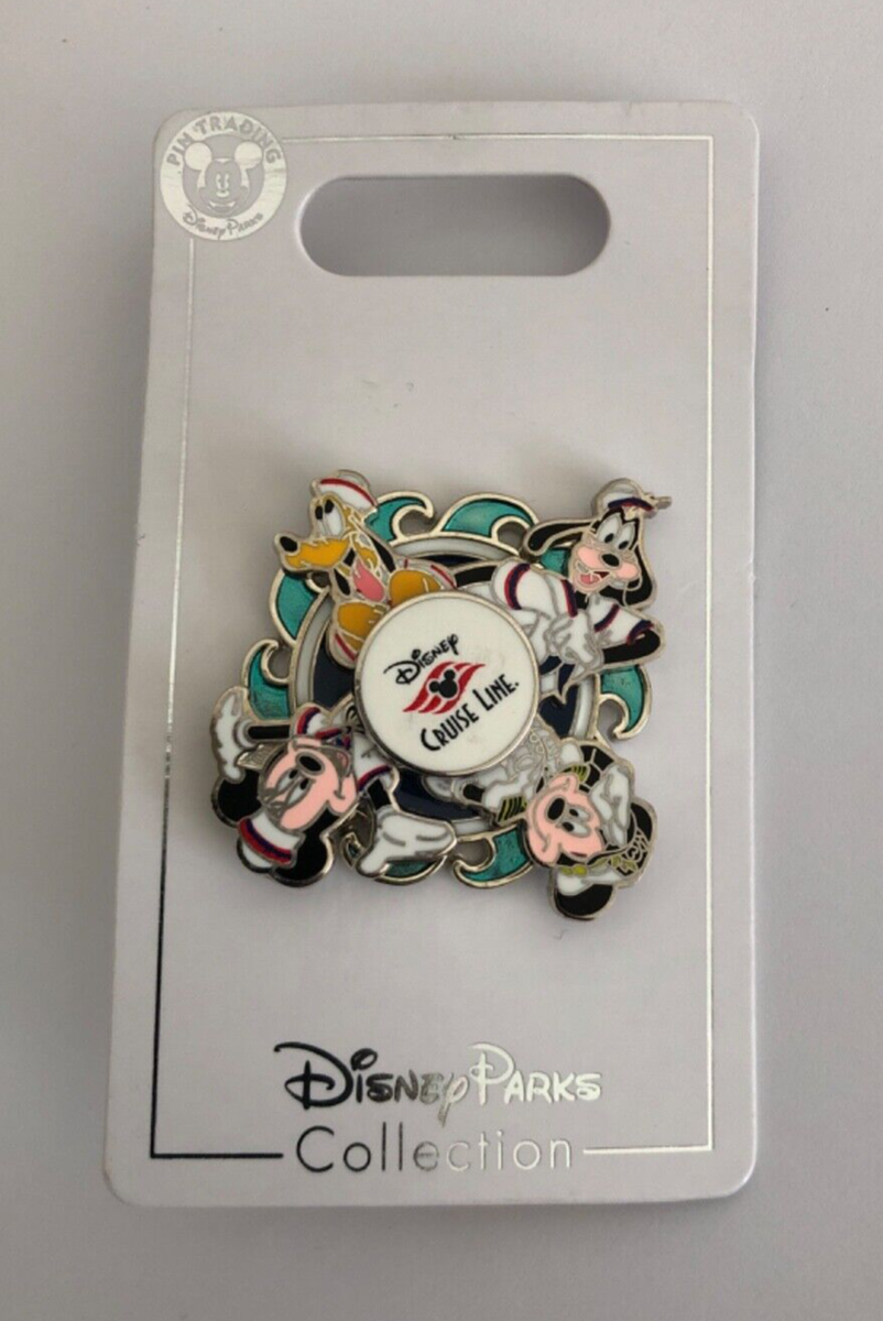 Disney Cruise Line Mickey Minnie Goofy Pluto Spinner Spinning Pin