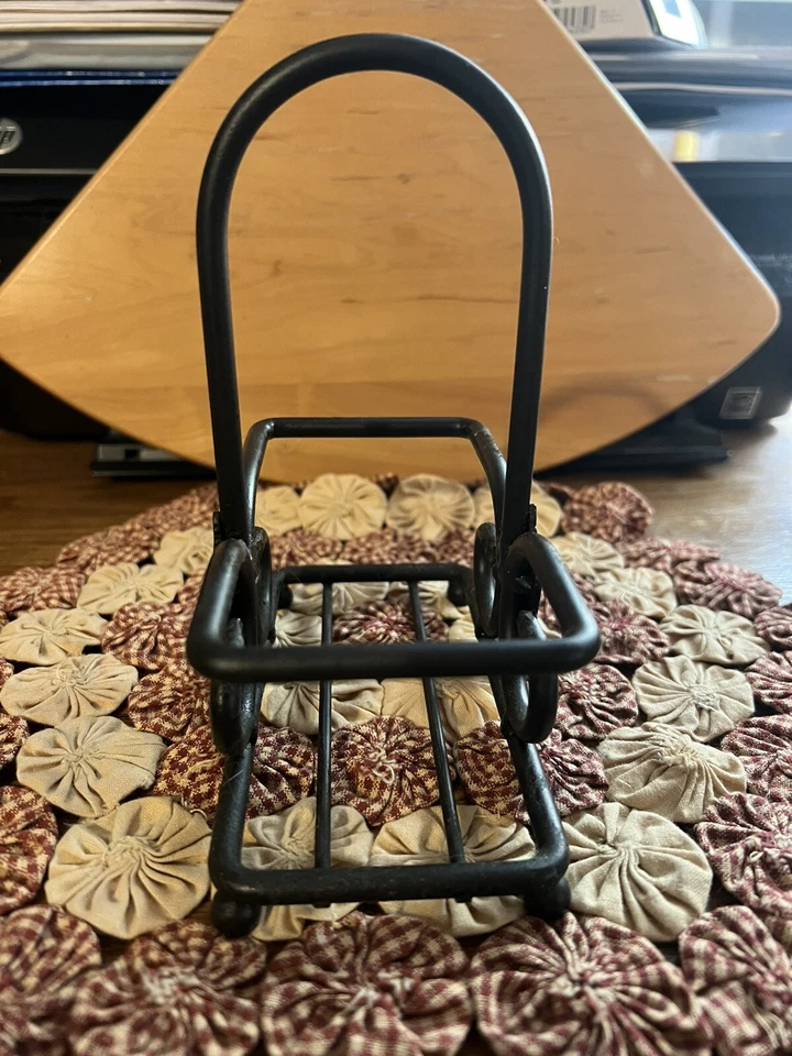 Longaberger Wrought Iron Salt & Pepper Shaker Holder/Caddy Black Square - Image 2 of 4