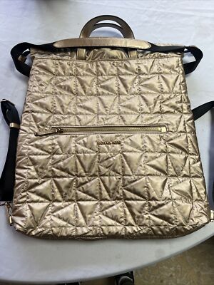 NEW Michael Kors Winnie Large Quilted Nylon Champagne  display picture 1