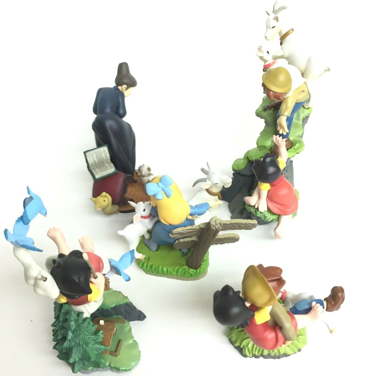Heidi Girl of the Alps Mini Vignette Collection 2 Figure Set of 6