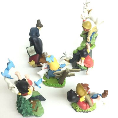 Heidi Girl of the Alps Mini Vignette Collection 2 Figure Set of 6
