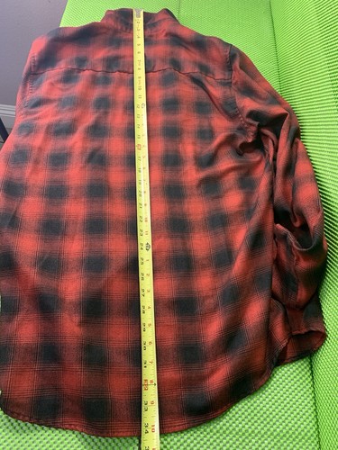 DIXXON FLANNEL COMPANY Camicia THE WATTs Uomo TAGLIA MEDIA Plaid Colore Rosso e Nero - Foto 15 di 19