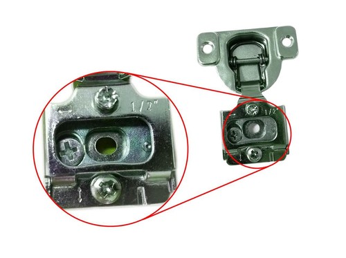 20 Pcs - 6 Way Adjustment 1/2" Overlay Face Frame Concealed Cabinet Door Hinges - Picture 2 of 3