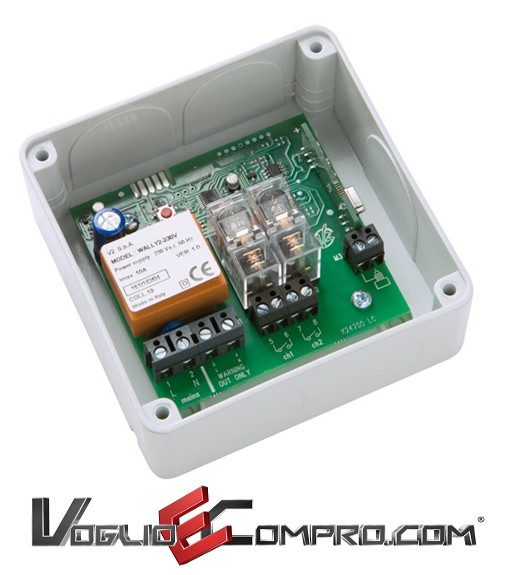 Acquista V2 Wally 2 230V 1500W | Ricevitore 2 Canali 433.92 MHz
