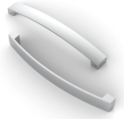 10er Pack Classic Elegant Gebürstetes Nickel Aluminium Schrank 160mm Loch Mitte Neu