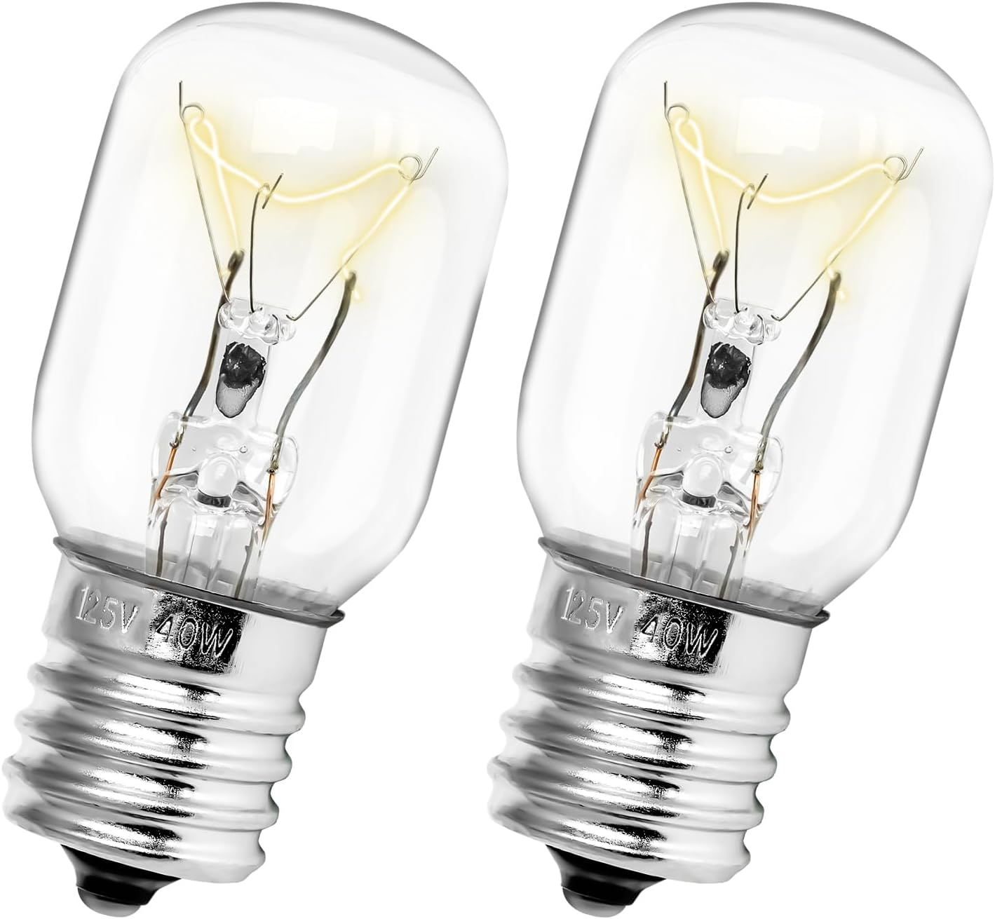 125V 40W Microwave Light Bulb Compatible with Whirlpool GE Appliances