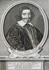PIERRE FOLLOWER POLITICIAN (1588-1672) PARIS PORTRAIT ENGRAVING 17th century