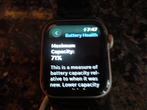 Used Apple Watch Series 5 40mm Rose Gold Case Pink Metal Band GPS 32GB - Photo 5 sur 6