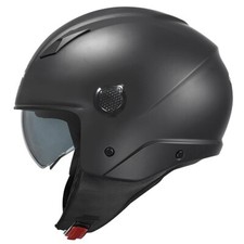 CASCO KAPPA KV58 JET SEMI INTEGRALE NERO OPACO OCCHIALE VISIERINO PARASOLE FUME'