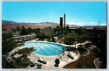 Postcard Albuquerque New Mexico NM White Winrock Motor Hotel Pool Aerial View