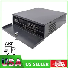DVR Security Lockbox NVR Heavy Duty 16 Gauge with Fan for CCTV Network Equipment