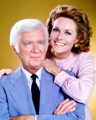 Lee Meriwether Buddy Ebsen Barnaby Jones 8x10 real Photo Tv Show Studio Portrait