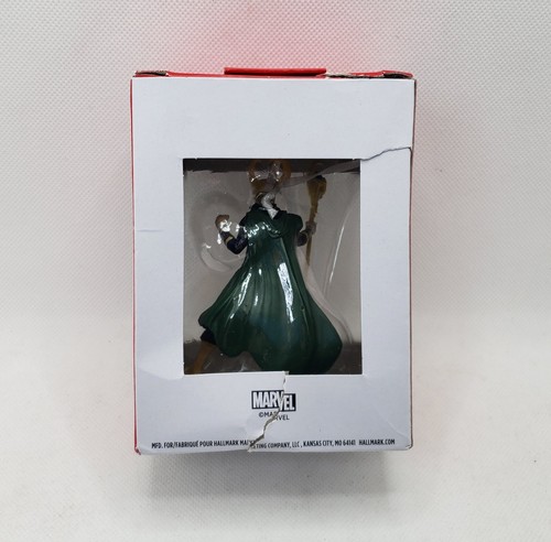 Hallmark 2021 Disney Marvel AVENGERS LOKI 3.5" Boxed Christmas Tree Ornament NEW - Picture 4 of 5