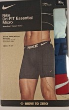 Nike KE1157 Mens XL Dri-FIT Essential Micro Boxer Briefs-1Pack/3Pairs., 3 Colors