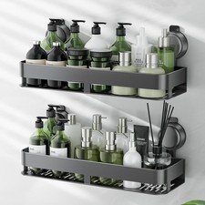 Shower Caddy Suction Cup,2 Pack Suction Shower Organizer,No Drilling Rustproo...