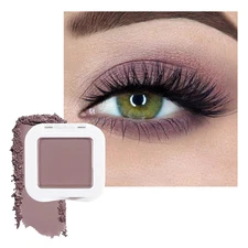 Matte Single Eye Shadow Palette Makeup, Matte Mauve Taupe Monochrome Eyeshadow f