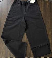 Uniqlo U Barrel Curved pants Wide Fit women s Size 27 Black 29 x 29