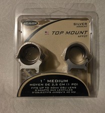 Weaver 1" Medium Top Mount Scope Rings 49032