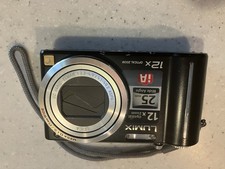 LUMIX DMC-ZS1 12X Zoom 10MP Digital Camera Black-W/Battery  Charger BUNDLE