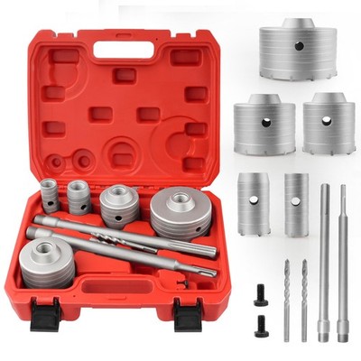 ZKH Hohl-Bohrkrone Set 9-tlg. Ø 30 40 65 80 100mm SDS Plus Max Defekt