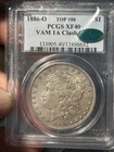 1886 O Morgan silver dollar XF 40 PCGS CAC VAM 1A Clashed e Top 100