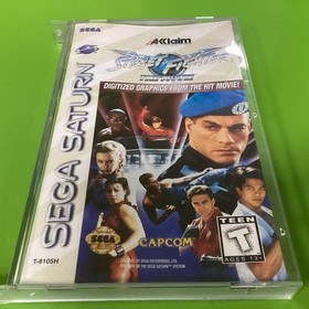Street Fighter: The Movie (Sega Saturn, 1995) CIB Manual Reg Card Tested & Works
