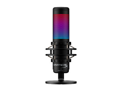 HyperX QuadCast S - USB Microphone - RGB Lighting - Black-Grey
