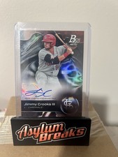 2023 Bowman Platinum Top Prospects Jimmy Crooks III Autographs - Cardinals