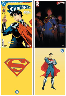 Superman #36 MAIN Cover A, D Clarke, E Symbol, & F Spot FOIL Set 2026