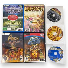 Lot of 7 Video Games for PC - Ankh, Awakening, Luxor, Amazing Adventures ….