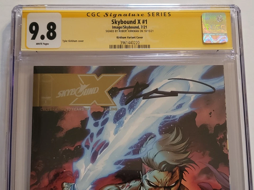 Skybound X 1 CGC 9.8 SS Tyler Kirkham Cover Signed By Robert Kirkman - Image 3 of 3