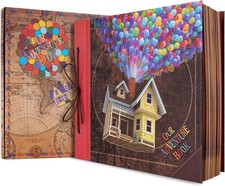 Big Adventure Book 12x12 Inch Scrapbook Photo Album, 60 Pages, 3D Retro Embossed