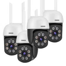 2K 3.0MP Outdoor WiFi PTZ Security Camera, 2.4G WiFi, Auto Tracking, 2 Way Au...