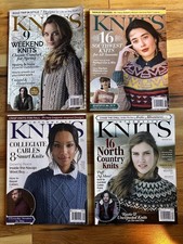 INTERWEAVE KNITS MAGAZINE LOT OF 4 2018 COMPLETE YEAR excellent condition