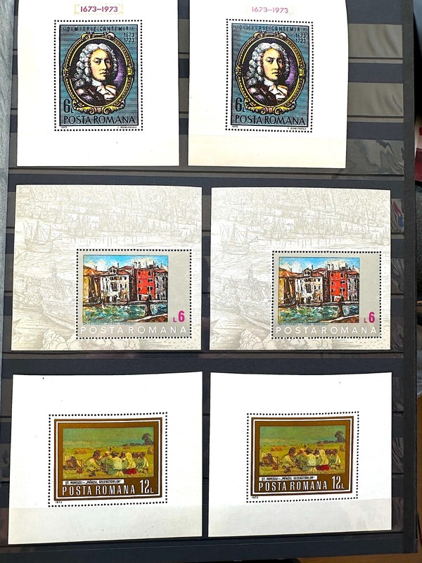 Romania 1972-4 Sc. 2380, 2 Sc.2427, Sc.2418, Sc. 2434, 2 Sc. 2449,  2 Sc.2474 SU