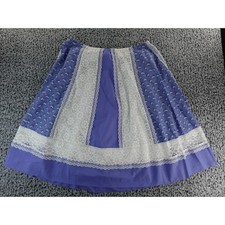 Carefree Fashions Vintage Lavender Floral Lace Prairie Skirt Size M