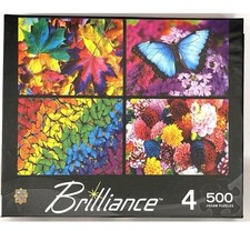 MasterPieces jigsaw puzzles; BRILLIANCE 4-pack; 4 x 500 pieces each 19" x 14".