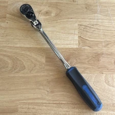 Cornwell 12.25" Flex Head Ratchet 3/8" Drive Blue Square Handle JRF36HA USA