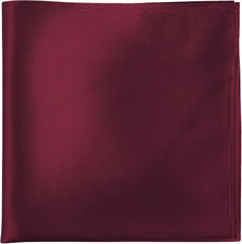 100 Real Mulberry Silk Pocket Square for Men, 11X11 Inch Solid Handkerchiefs, M