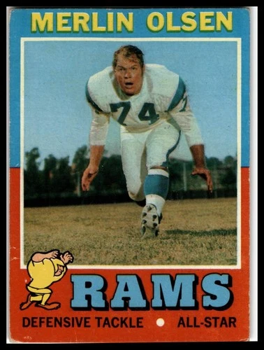 1971 Topps #125 Merlin Olsen