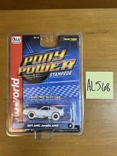 Auto World X-Traction 1971 AMC Javelin AMX HO Scale Slot Car Chase White