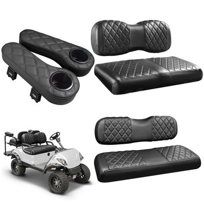 NOKINS Golf Cart Seat Covers for YAMAHA/G29/Drive2, Vinyl Front&Rear Seat Cov...