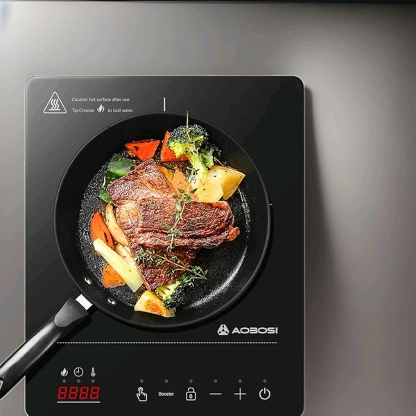 Induktionskochfeld 1 Platte,Induktionskochplatte Mit Booster-Funktion, 20...-image