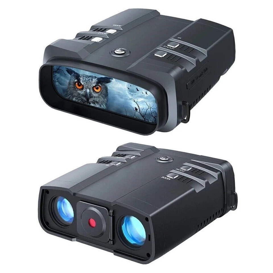 FHD300 1-3x Digital Zoom Night Vision Binoculars Infrared Camera 1080P +64G Card - Image 2 of 4