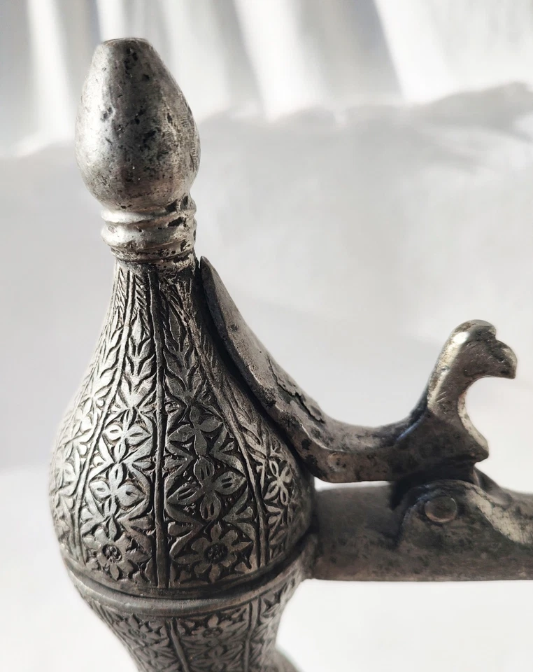 Large 18th/19th C. Afghan AFTABA Ewer from HERAT - Indo-Persian Metalwork - Image 4 of 4