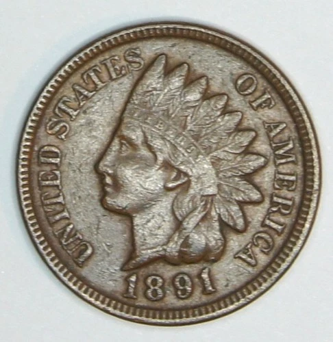 1891 Indian Head Cent Penny  - Good Liberty