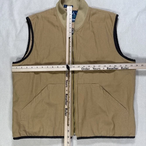 Members Only Vest Mens Large Vintage Outdoor Work Jacket Canvas image 4