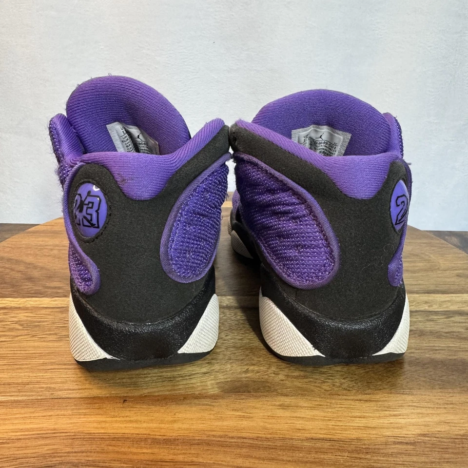 Nike Jordan 13 Retro Zapatos Niños 11C Púrpura Negro Blanco Baloncesto FD4649-501 Foto 4 de 4